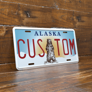Personalized Alaska 6x12 License Plate