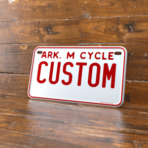 Personalized Arkansas 4x7 Motorcycle ATV/UTV License Plate