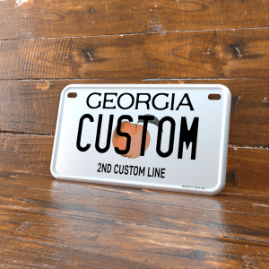 Personalized Georgia 4x7 Motorcycle ATV/UTV License Plate