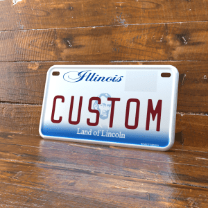 Personalized Illinois 4x7 Motorcycle ATV/UTV License Plate
