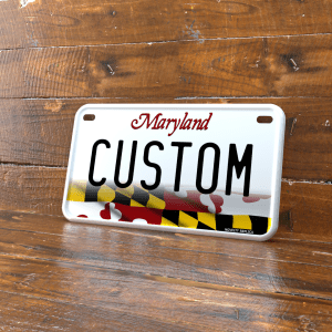 Personalized Maryland 4x7 Motorcycle ATV/UTV License Plate