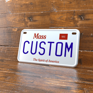 Personalized Massachusetts 4x7 Motorcycle ATV/UTV License Plate