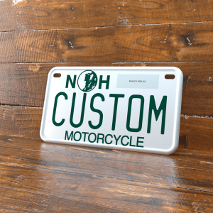 Personalized New Hampshire 4x7 Motorcycle ATV/UTV License Plate
