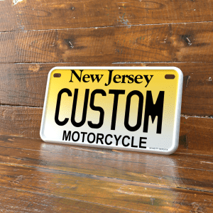 Personalized New Jersey 4x7 Motorcycle ATV/UTV License Plate