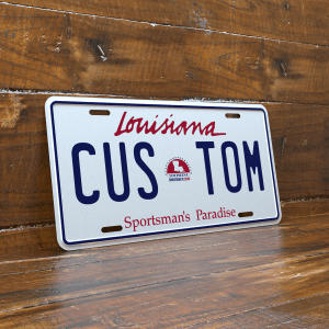 Personalized Louisiana 6x12 License Plate