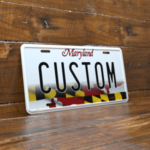 Personalized Maryland 6x12 License Plate