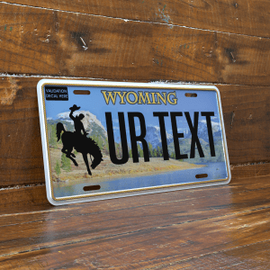 Personalized Wyoming 6x12 License Plate