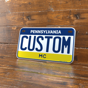 Personalized Pennsylvania 4x7 Motorcycle ATV/UTV License Plate