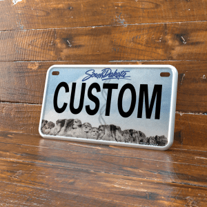Personalized South Dakota 4x7 Motorcycle ATV/UTV License Plate